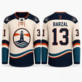 New York Islanders Mathew Barzal 13 Lighthouse Hockey Jersey NY Islanders Merch Fan Gifts - Merchluma
