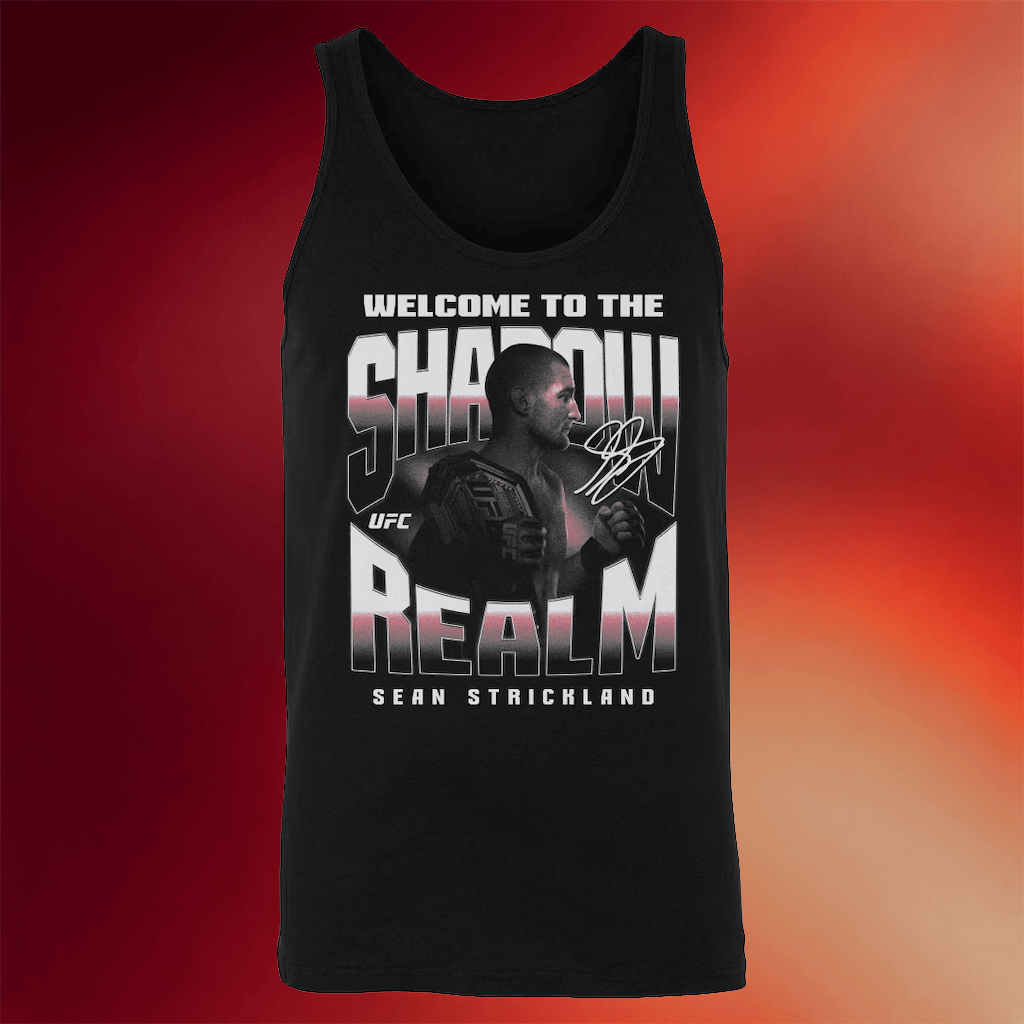 Sean Strickland Merch 500 Level Welcome to the Shadow Realm Tank Top Gifts Ideas For Him - Merchluma