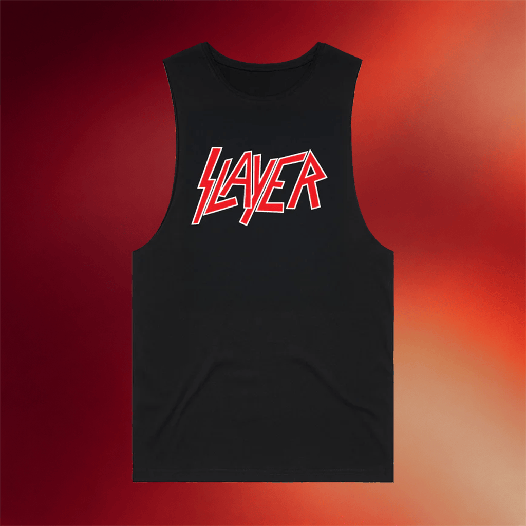 Slayer Merch Classic Logo Muscle Tank Slayer Shirt Unique Gifts For Music Lovers - Merchluma