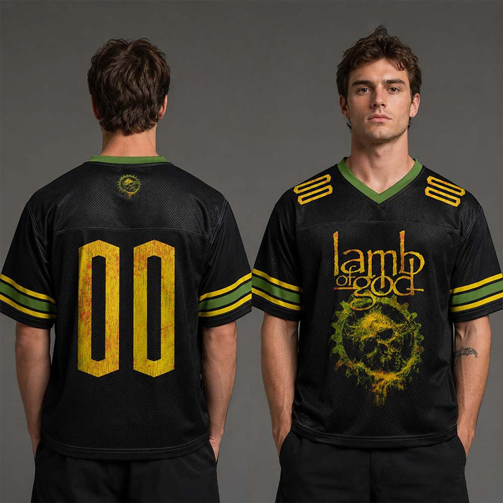 Lamb Of God Gears 2026 Football Jersey Lamb Of God Merch Gift For Band Fans - Merchluma