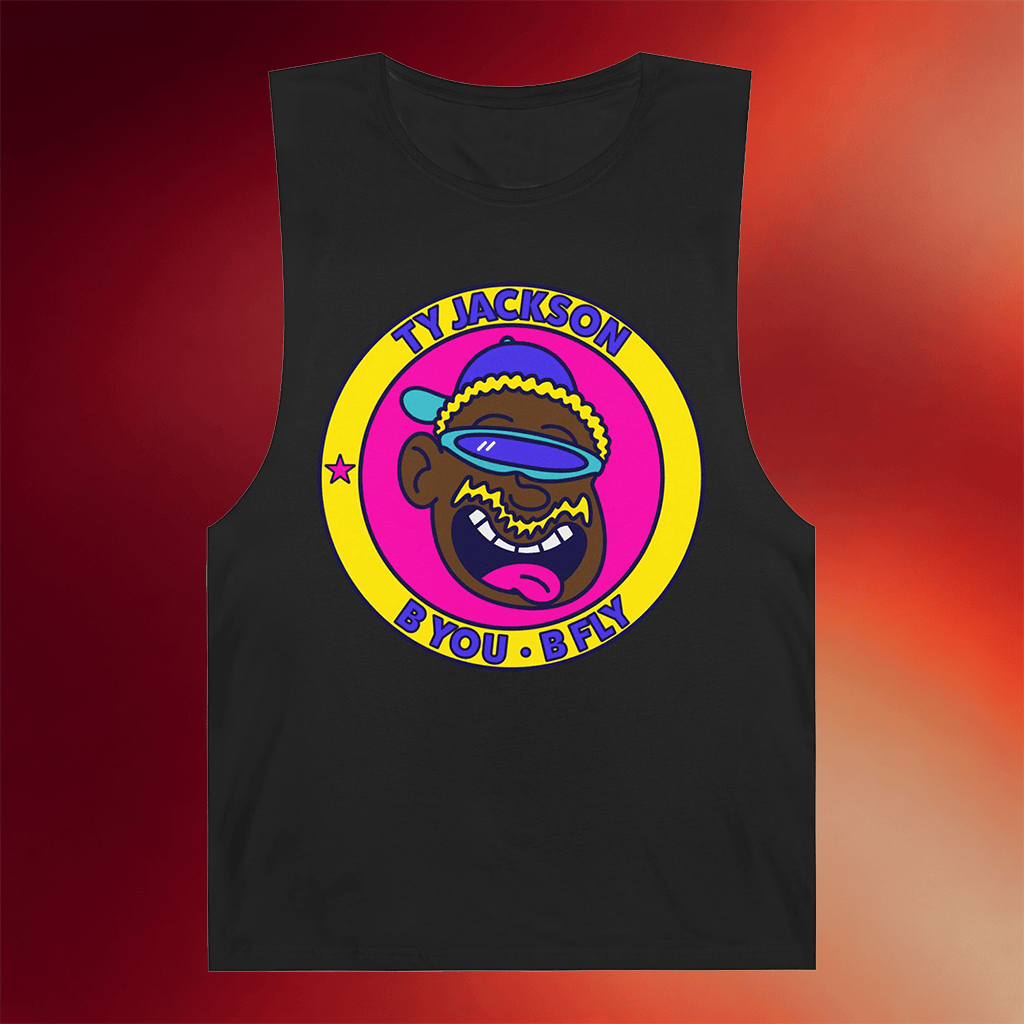 Ty Jackson Merch 2026 B You B Fly Black Muscle Tank Ty Jackson Apparel Gifts For BFF - Merchluma
