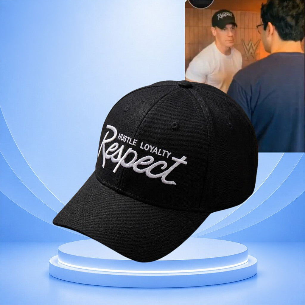 John Cena 20 Years Never Give Up Hat Embroidered Hustle Loyalty Respect Hat WWE Merch Fan Gift - Merchluma