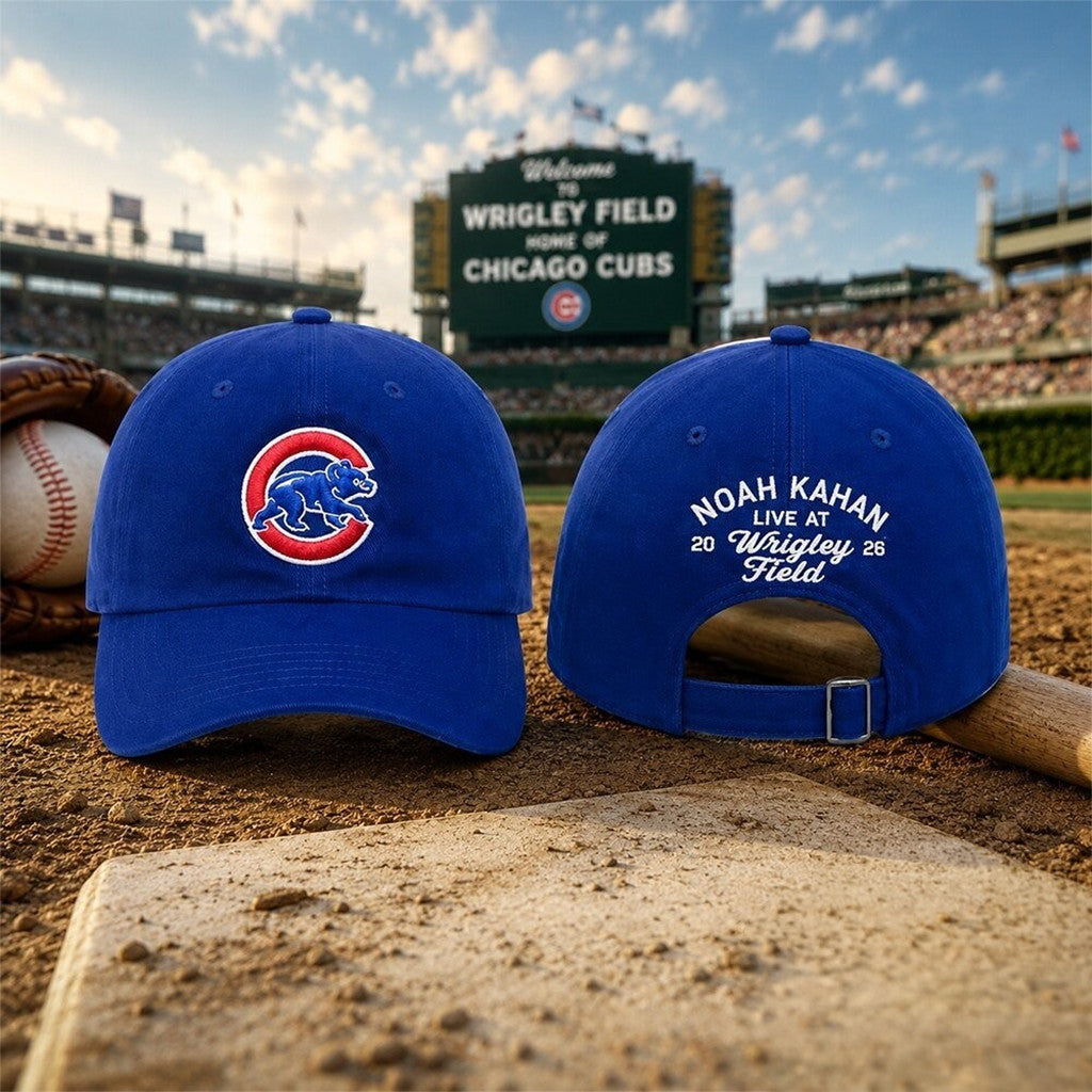 Chicago Cubs Noah Kahan Live At Wrigley Field 2026 Hat Embroidered Noah Kahan Concert Merch - Merchluma