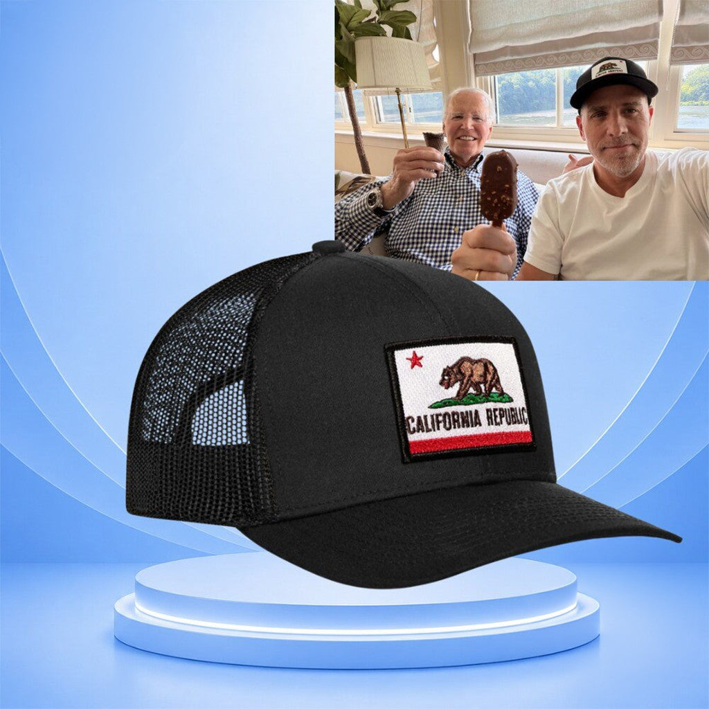 Hunter Biden California Republic Trucker Hat California Flag Hat 2026 Gifts Ideas For Brothers - Merchluma