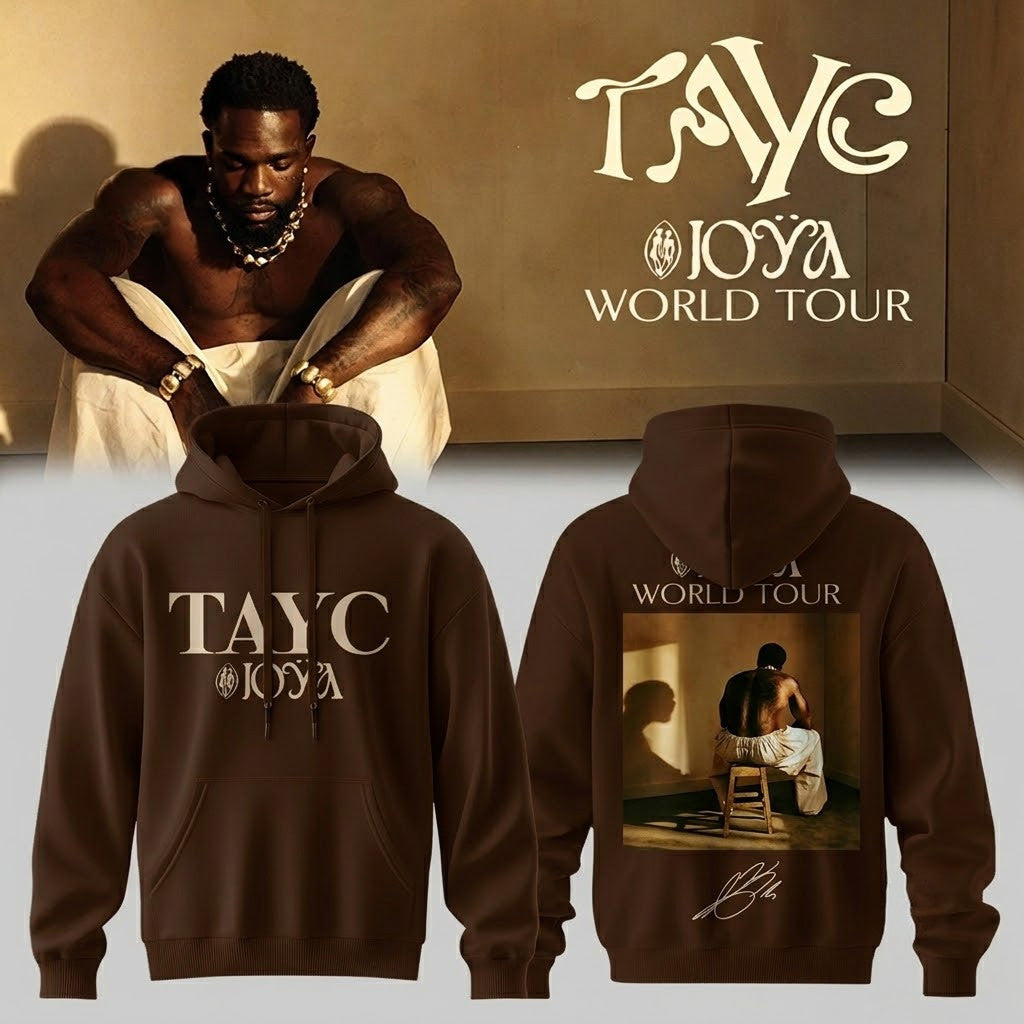 Tayc JOYA Tour Signature Hoodie Tayc Concert 2026 Merch Best Gifts For Music Fan - Merchluma
