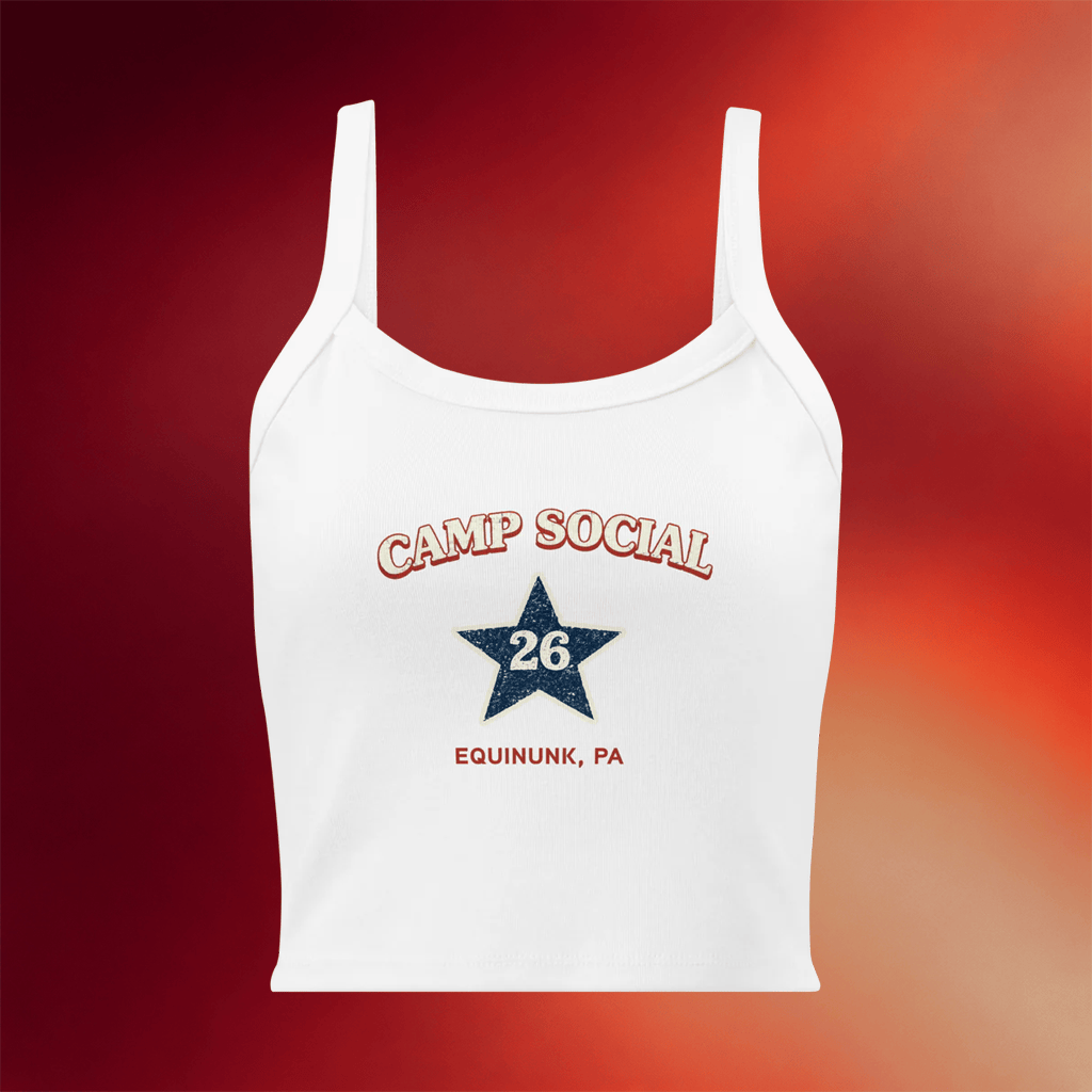Camp Social Merch 2026 Camp Social Rib Tank Birthday Gifts For Her - Merchluma