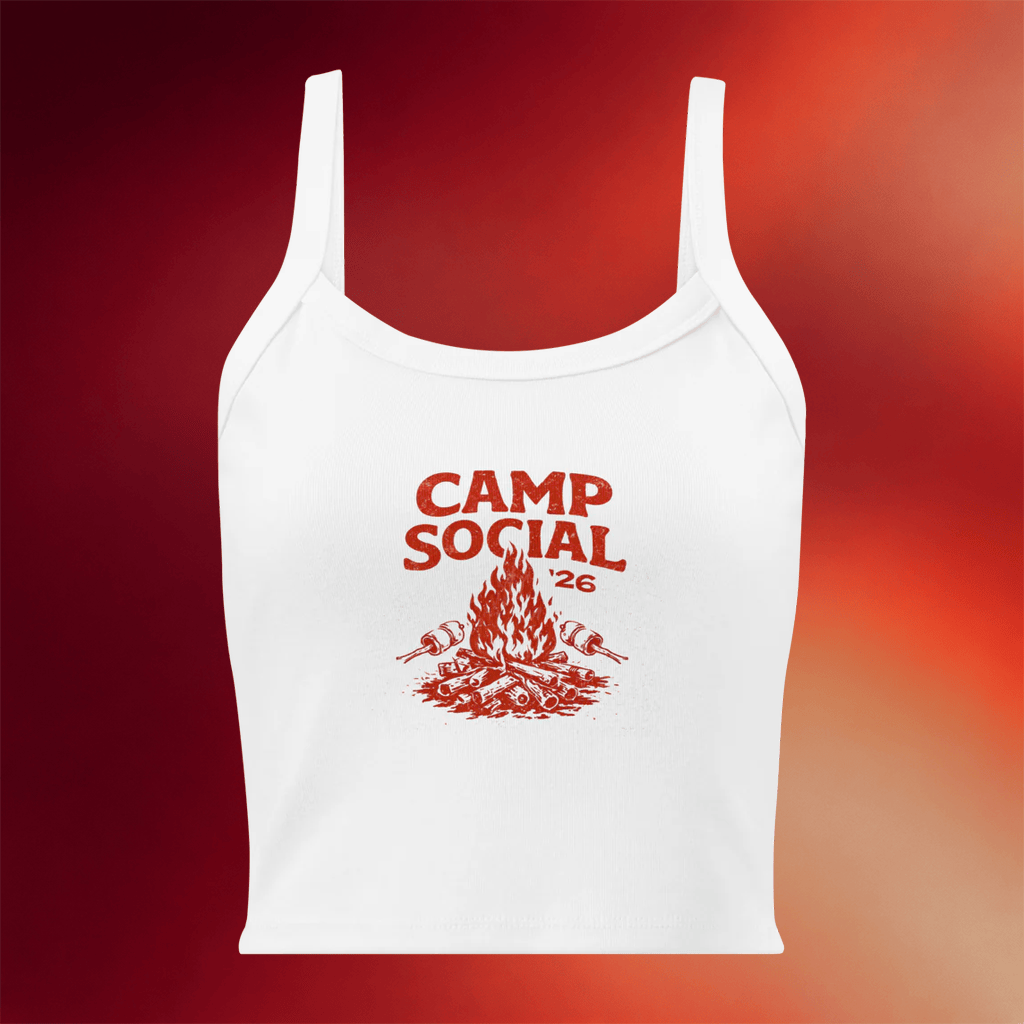 Camp Social Merch 2026 Camp Social Rib Tank Mother's Day Gifts For Wife - Merchluma