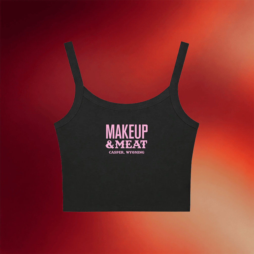 Jeffree Star Cosmetics Merch 2026 Makeup And Meat Cropped Tank Top Gifts For Sisters - Merchluma