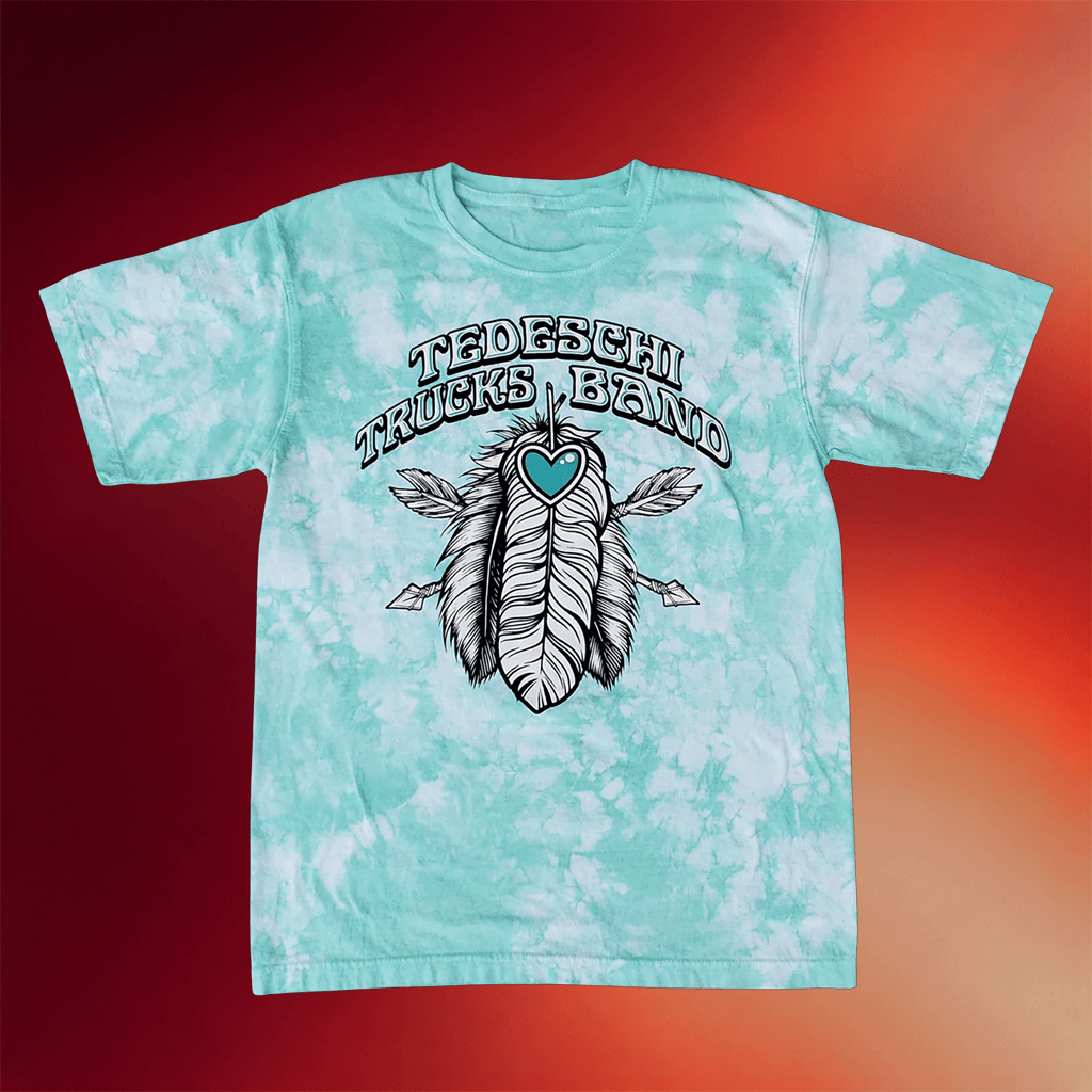 Tedeschi Trucks Band Merch Feather Tie Dye T-Shirt Best Gifts For Rock Music Lovers - Merchluma