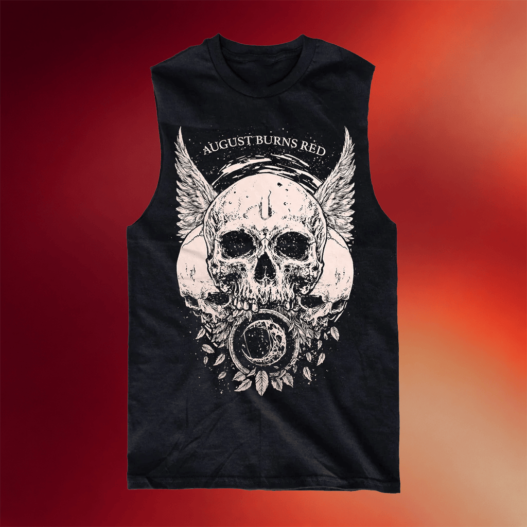 August Burns Red Merch Death Below Winged Skull Muscle Tank August Burns Red Apparel - Merchluma