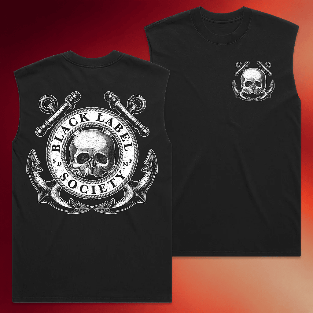 Black Label Society Merch Nautical Skully Tank Top BLS Shirt Birthday Gift For Dad - Merchluma