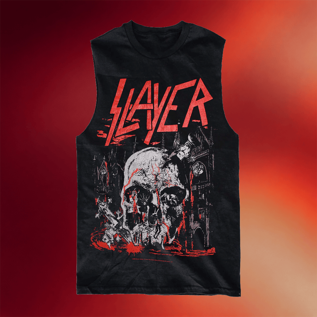 Impericon Merch 2026 Slayer South Of Heaven Flat Tank Top Present For Band Fans - Merchluma