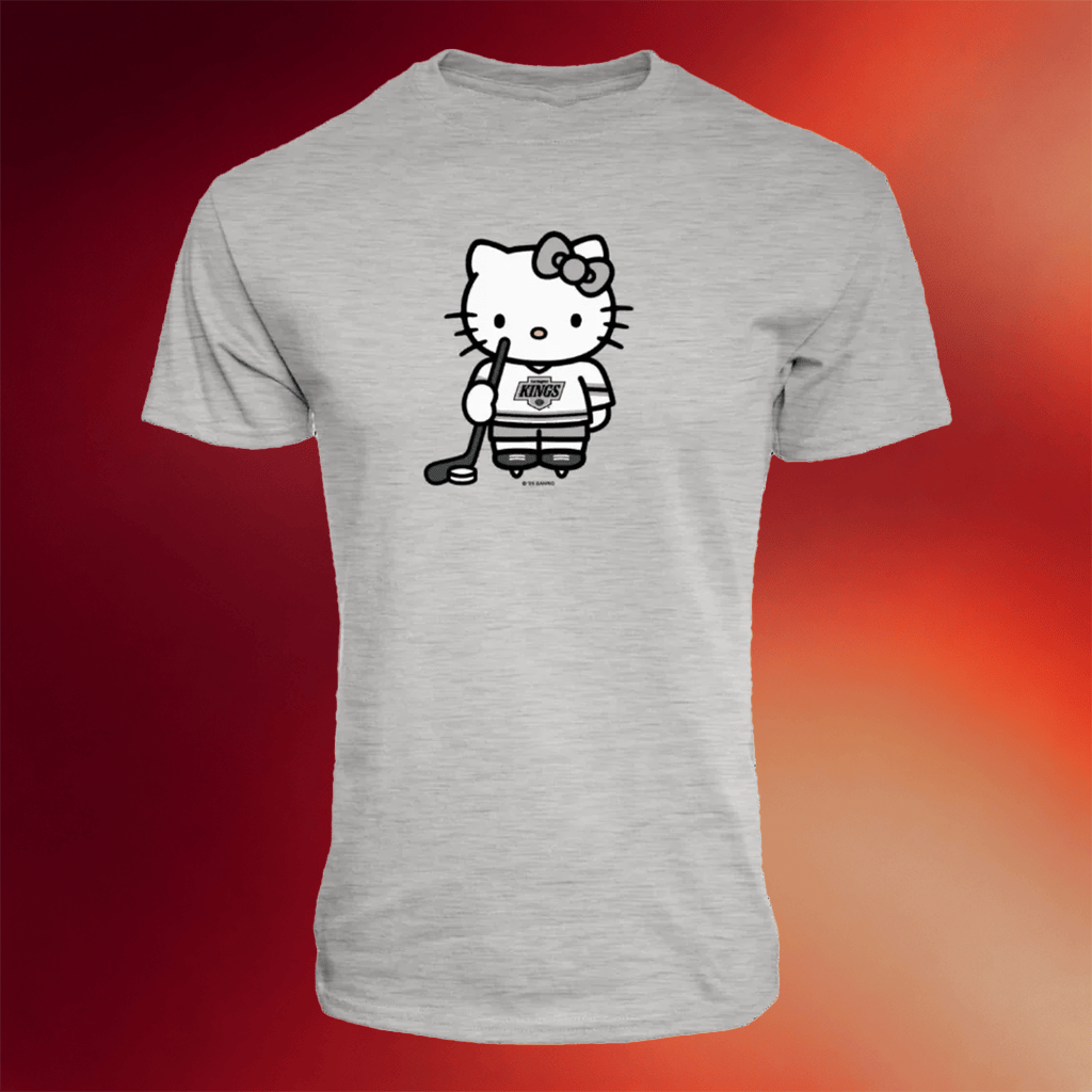 Team LA Merch LA Ice Hockey X Hello Kitty Shirt Best Gifts For Hockey Fans - Merchluma