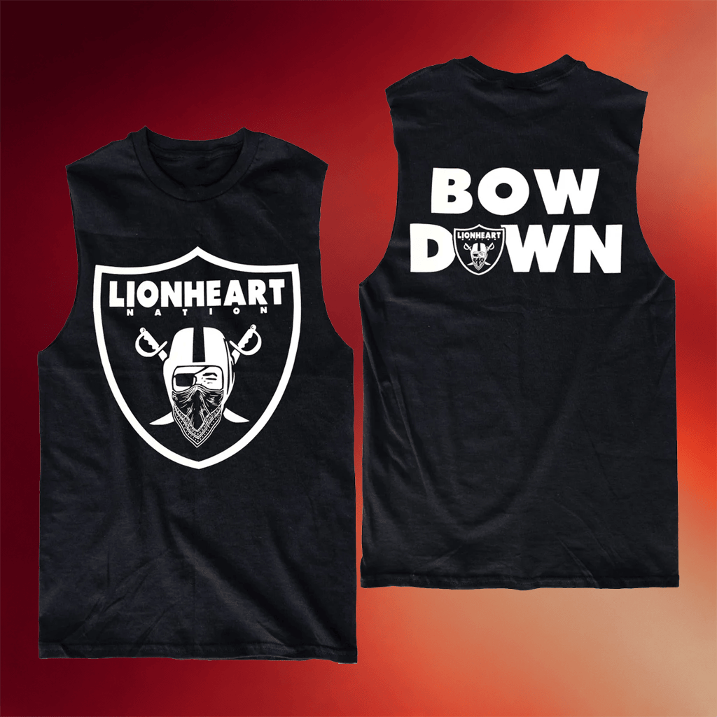 Lionheart Merch 2026 Bow Down Tank Top Birthday Present For Husband - Merchluma