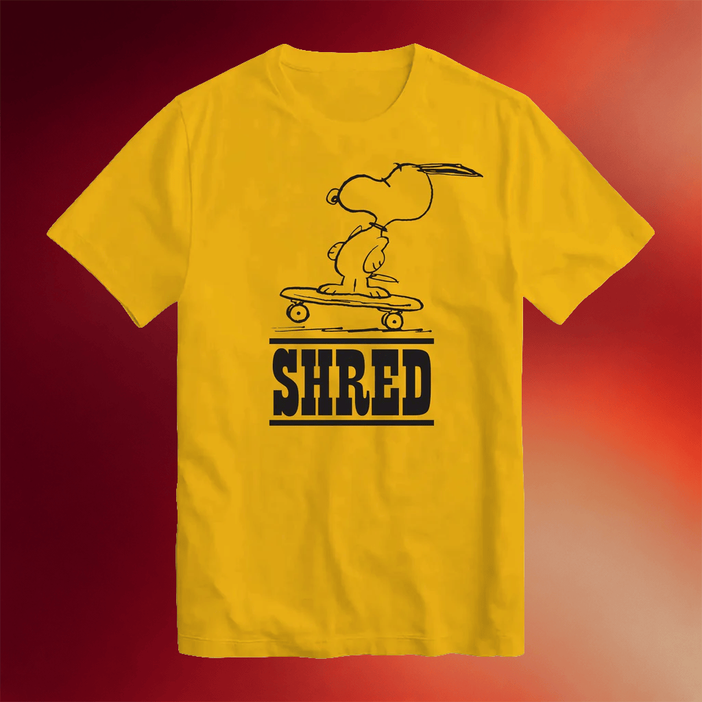 Super7 Merch 2026 Peanuts Snoopy Skates T-Shirt Shred Shirt Unique Gifts For Brothers - Merchluma