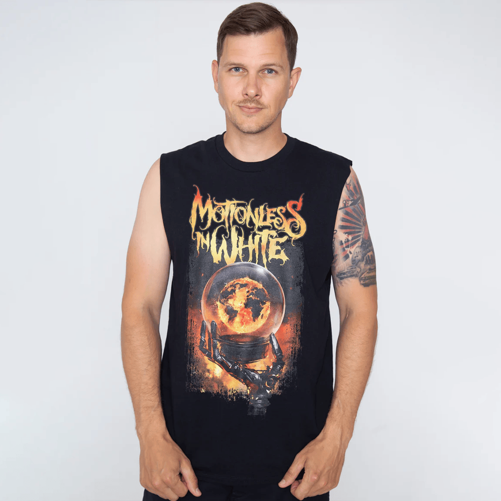 Motionless In White Merch Glass Sphere Muscle Tank Motionless In White Apparel Son Gifts - Merchluma