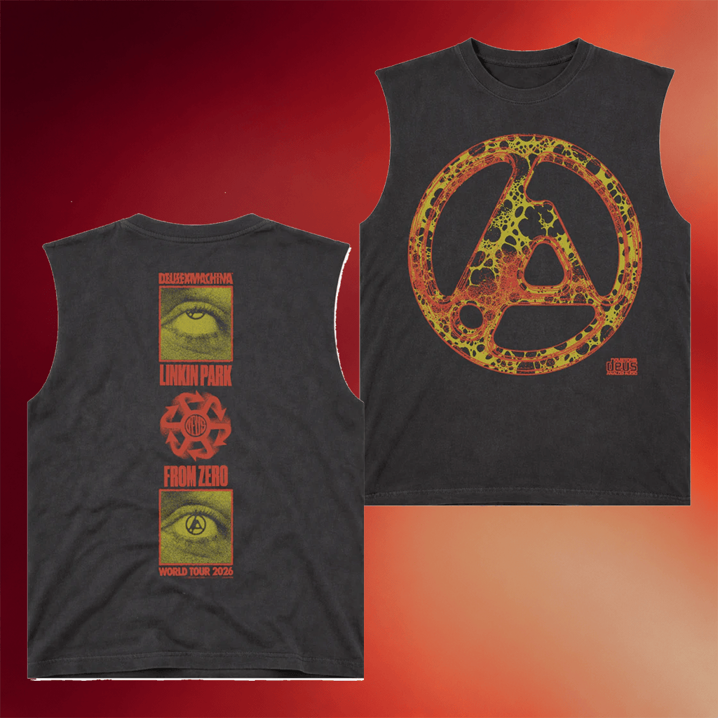 Linkin Park Merch 2026 Deus Black Muscle Tank Gifts For Rock Fan - Merchluma