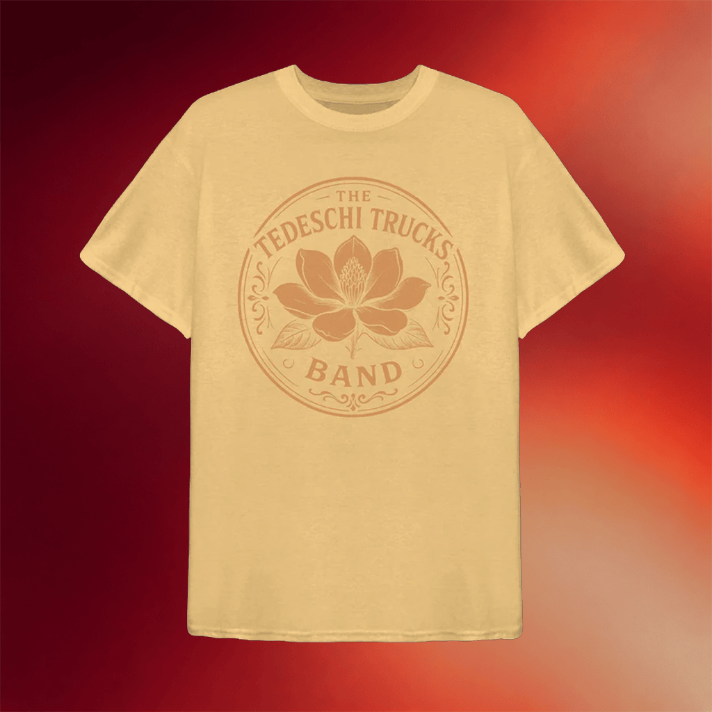 Tedeschi Trucks Band Merch Gold Flower T-Shirt Gifts For Rock Music Lovers - Merchluma