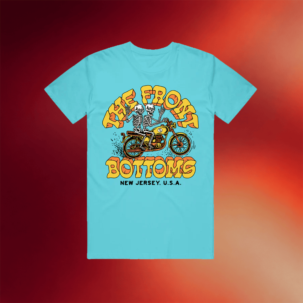 The Front Bottoms Merch Motorcycle Skeletons T-Shirt Cool Gifts For Rock Lovers - Merchluma