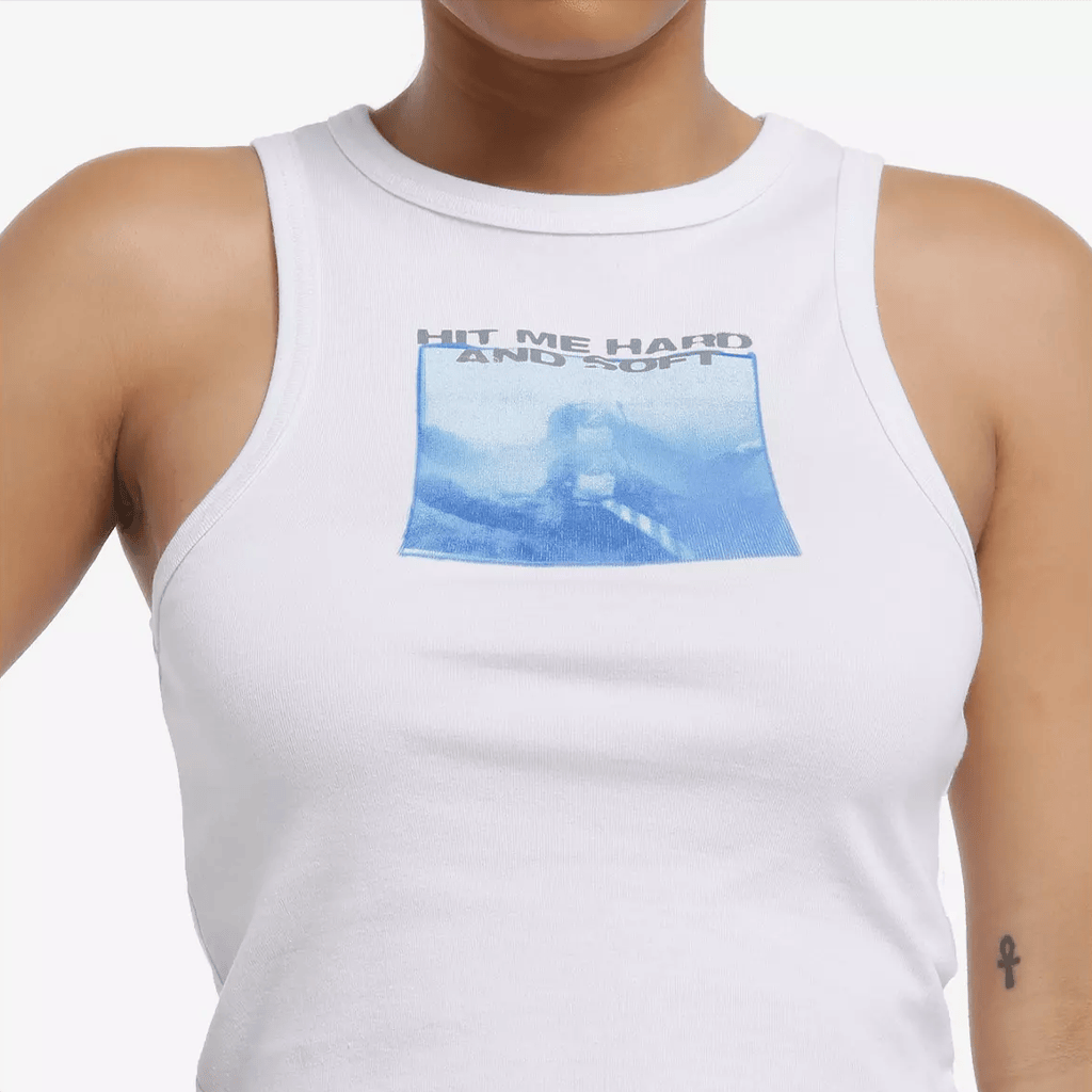 Billie Eilish Hit Me Hard And Soft Girls Crop Tank Top Billie Eilish Merch Gifts For Sister - Merchluma