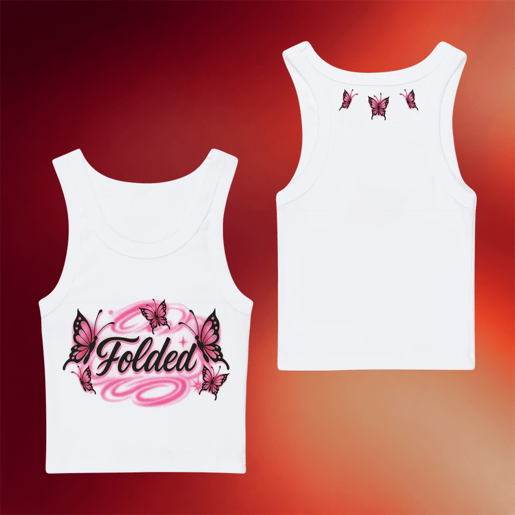 Kehlani Merch 2026 Folded Airbrush Tank Top White Best Gifts For Her - Merchluma