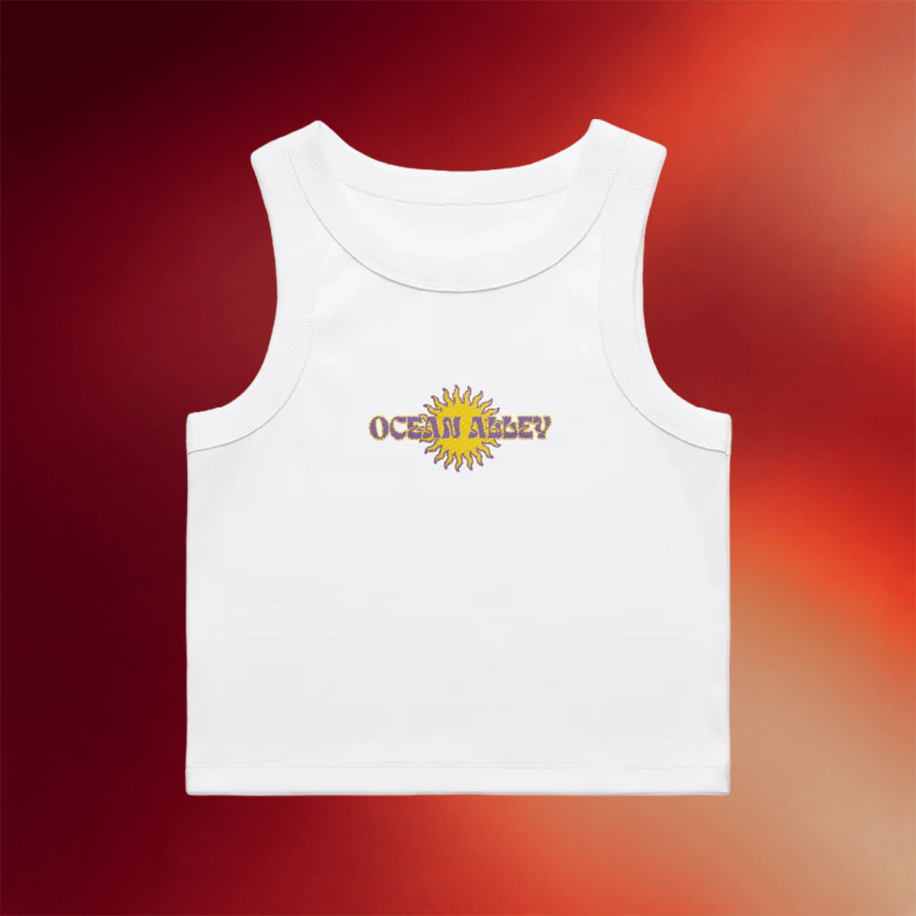 Ocean Alley Merch 2026 Retro Sun White Tank Top Best Gifts For Band Fans - Merchluma