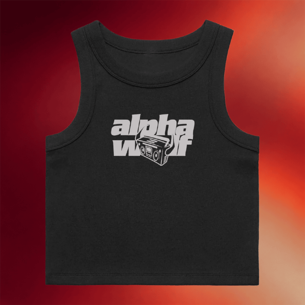 Alpha Wolf Merch 2026 Devil Boombox Crop Tank Top Music Lover Gifts For Her - Merchluma