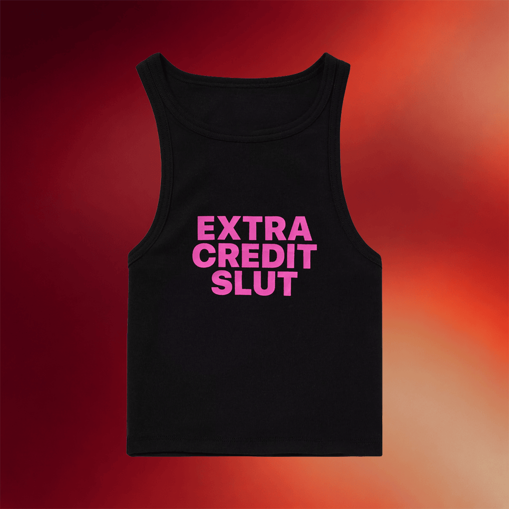 Kayla Malec Merch 2026 Kayla Malecc Extra Credit Slut Tank Top Gifts For Besties - Merchluma