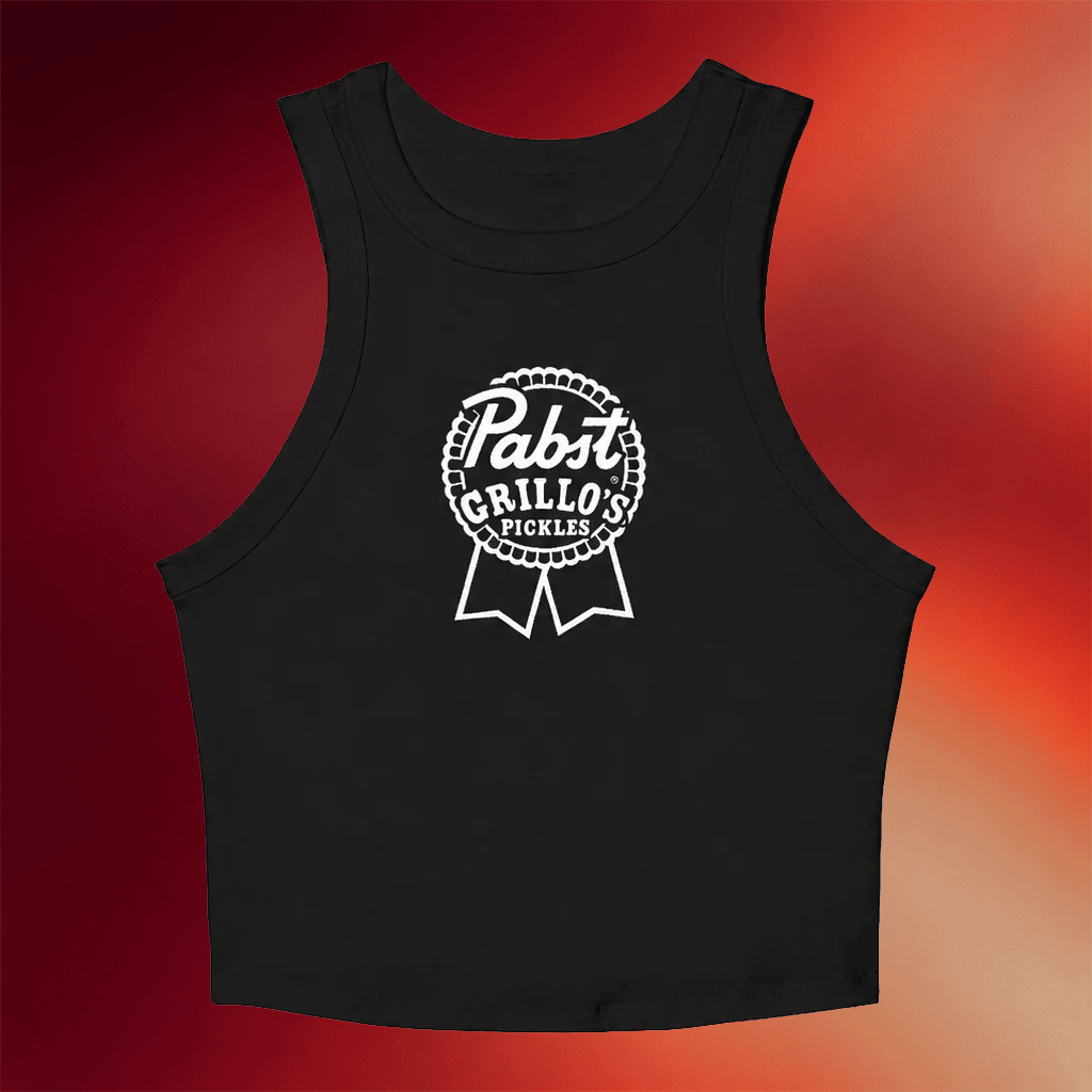 Pabst Blue Ribbon Merch 2026 PBR X Grillo's Pickles Tank Top Unique Gift For Sisters - Merchluma