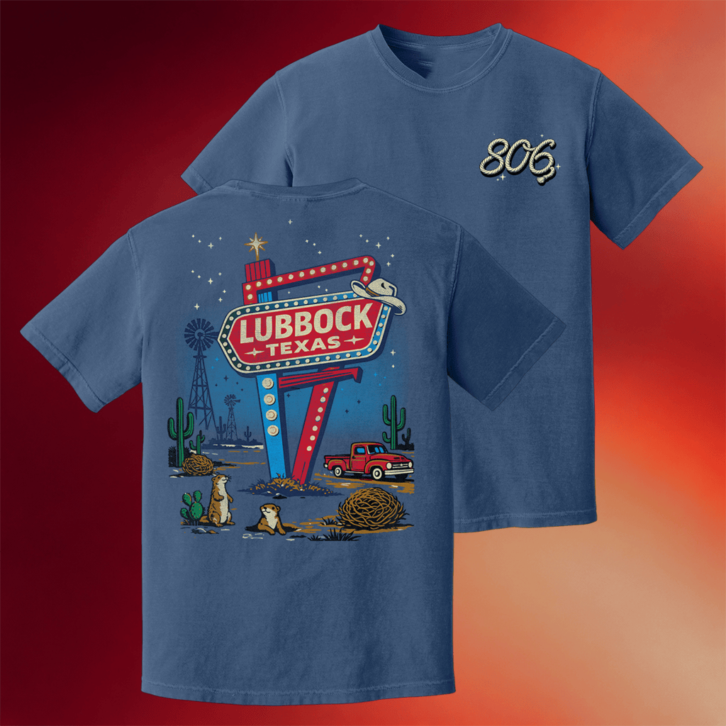 The Matador Merch 2026 Neon Lubbock Texas T-Shirt Great Father's Day Presents - Merchluma