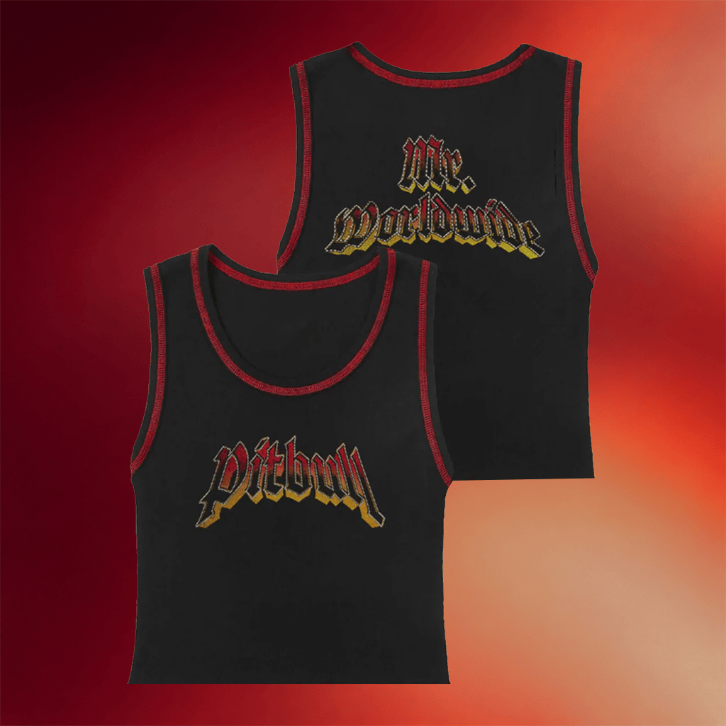 Pitbull Merch 2026 Mr Worldwide Cropped Tank Top Unique Gifts For Music Lovers - Merchluma
