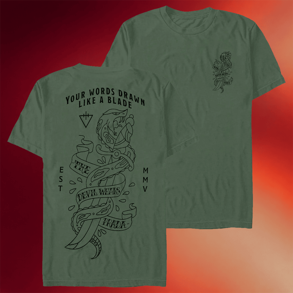 The Devil Wears Prada Merch 2026 Dagger Sword T-Shirt TDWP Shirts Gifts For Brothers - Merchluma