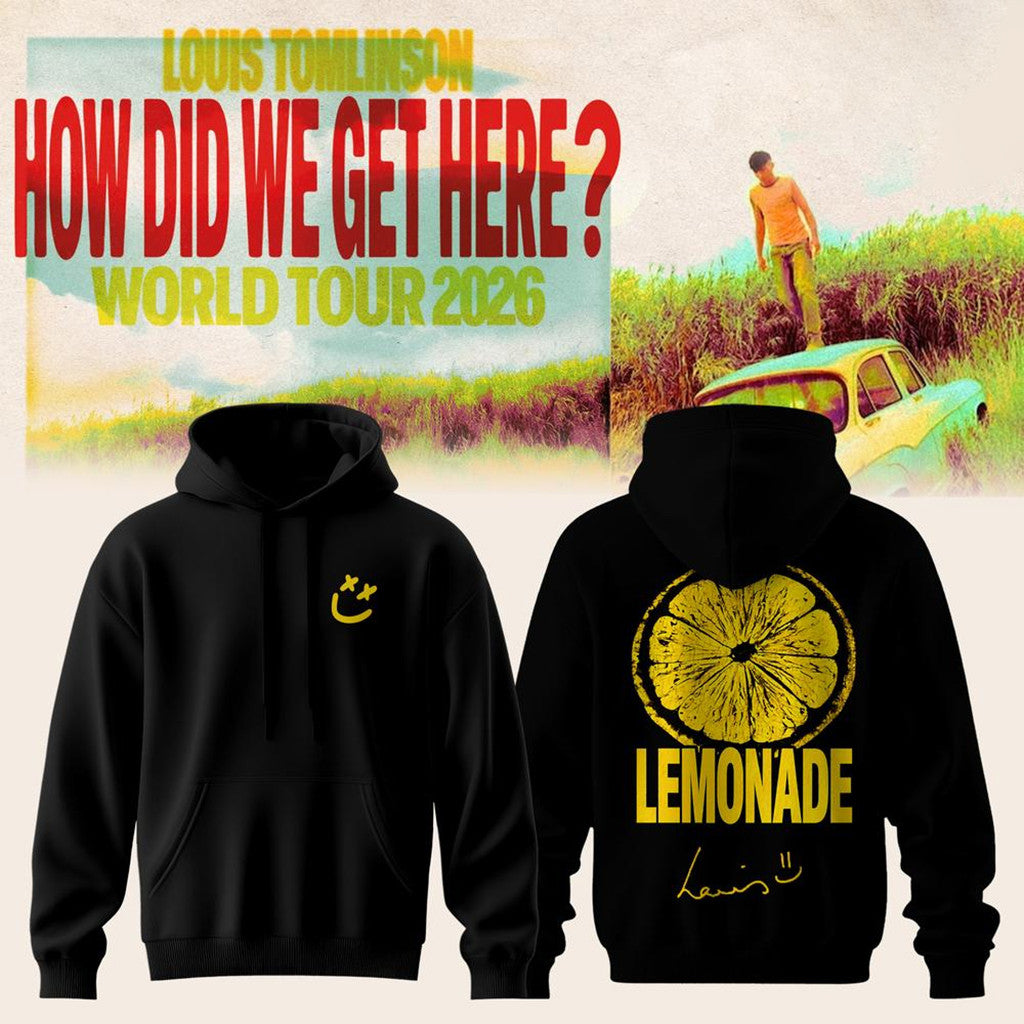 Louis Tomlinson Merch 2026 How Did We Get Here Tour Hoodie Lemonade Hoodie Black Gift For Fans - Merchluma