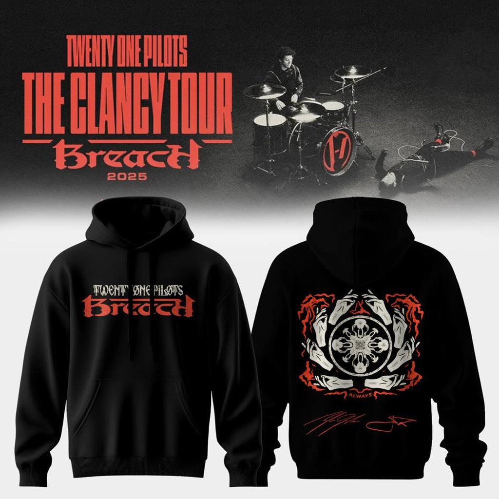 Twenty One Pilots The Clancy Tour Breach Hoodie Twenty One Pilots Merch Gifts For Brother - Merchluma