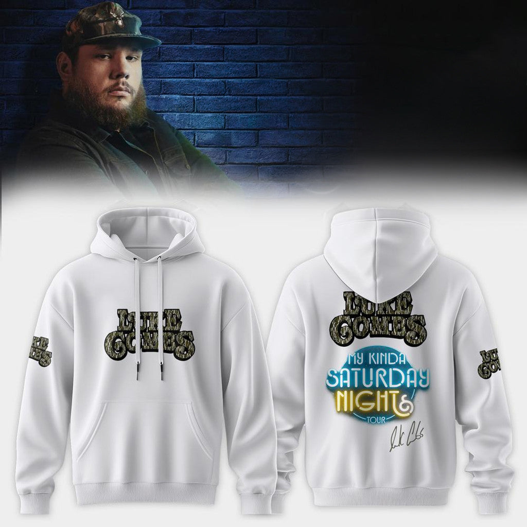 Luke Combs Tour Merch LC My Kinda Saturday Night Tour 2026 Hoodie Gift For Music Lovers - Merchluma