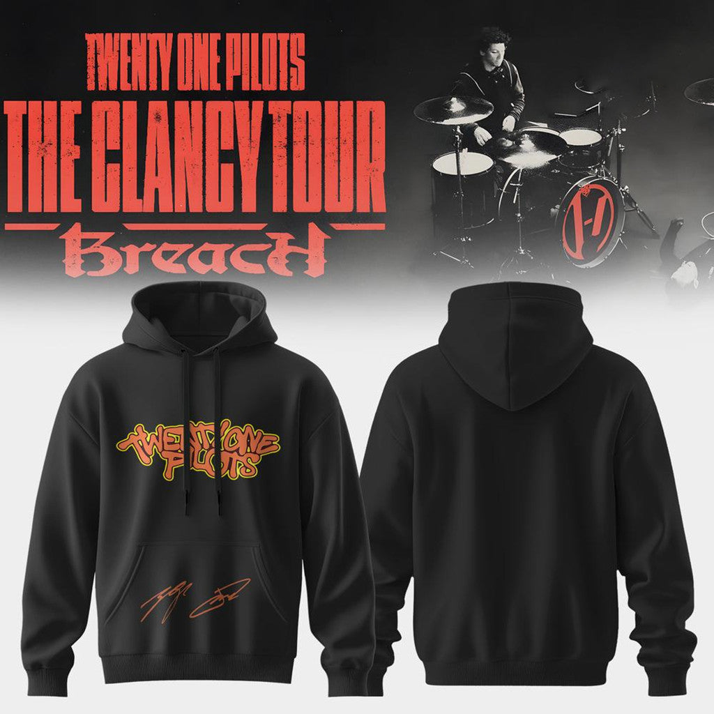 Twenty One Pilots The Clancy Tour Breach Hoodie Twenty One Pilots Merch Gifts For Music Lovers - Merchluma