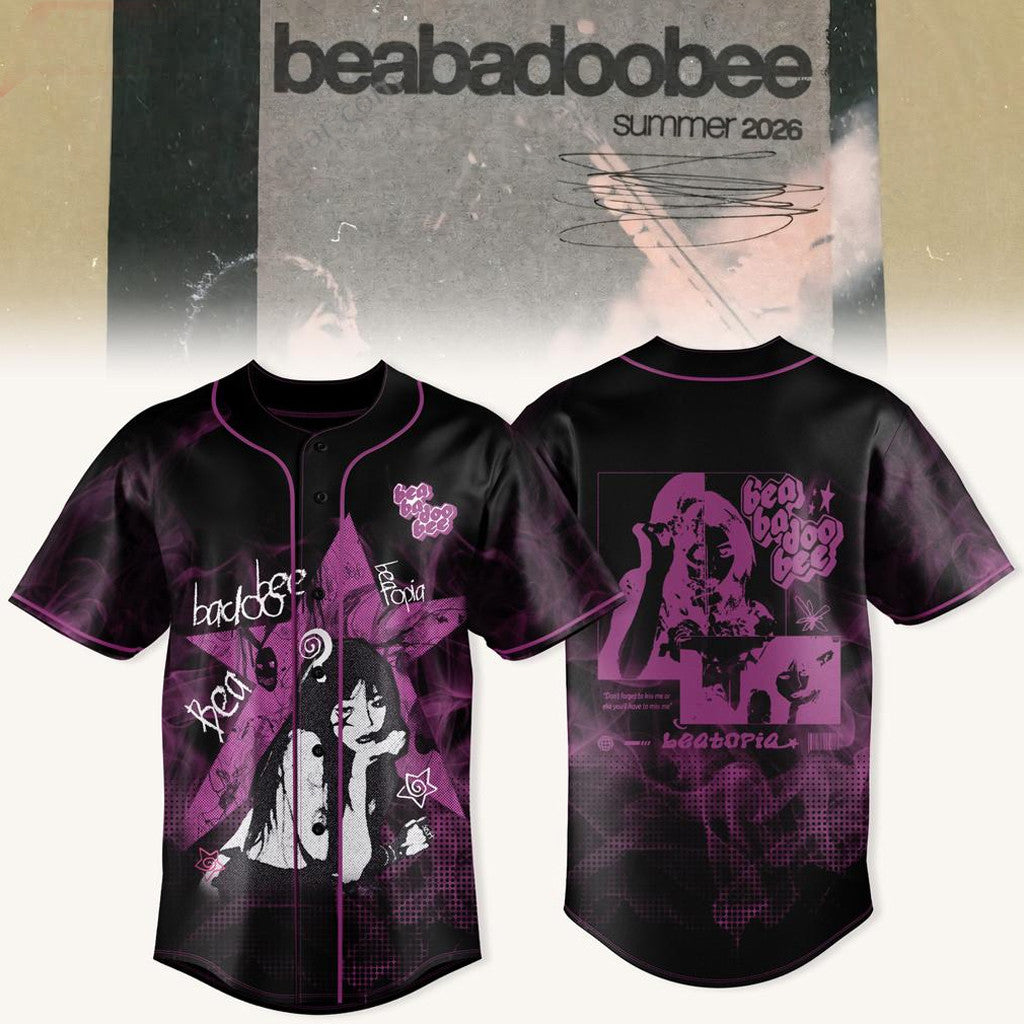 Beabadoobee Beatopia Summer 2026 Baseball Jersey Beabadoobee Merch Gift For Music Lovers - Merchluma