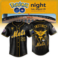 New York Mets x Pokemon GO Night Team Instinct Baseball Jersey NY Mets Merch Gifts For Fans - Merchluma