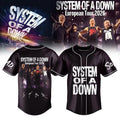 System Of A Down Europe UK Stadium Tour 2026 Baseball Jersey Black SOAD Merch Fans Gifts - Merchluma