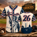 Knoxville Smokies America 250th Anniversary 2026 Independence Day Baseball Jersey Fan Merch - Merchluma