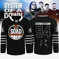 System Of A Down Europe UK Stadium Tour 2026 Hockey Jersey Black #94 SOAD Merch Gifts For Fan - Merchluma