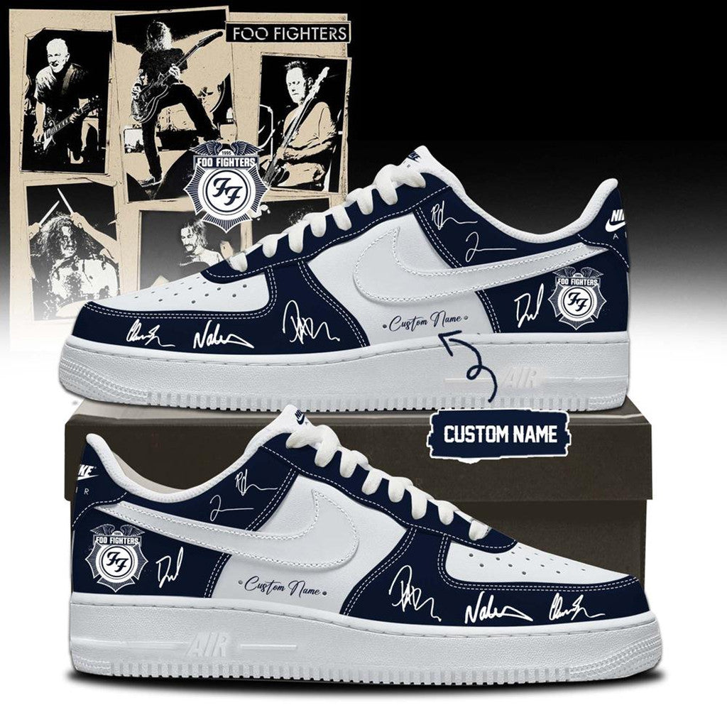 Personalized Foo Fighters Merch Take Cover Tour 2026 Sneakers Rock Fan Shoes Gift For Husband - Merchluma