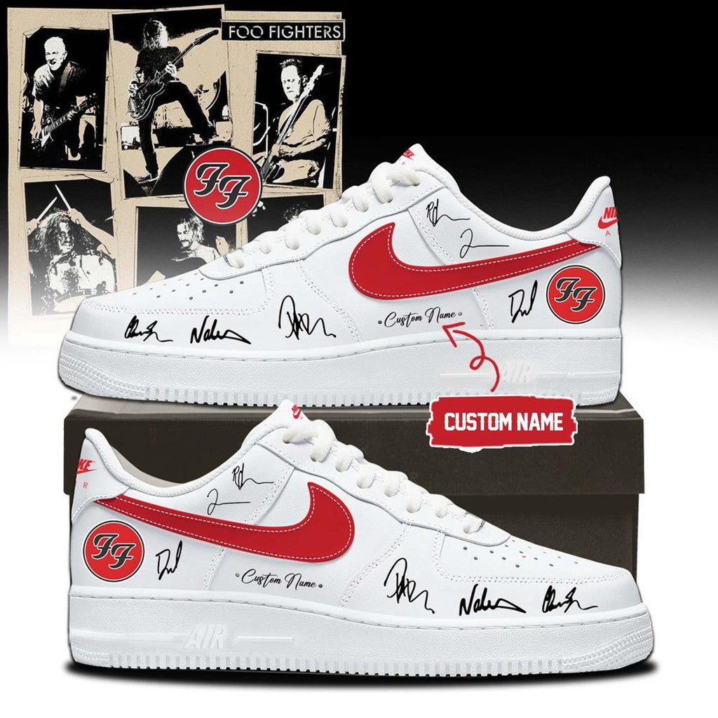 Personalized Foo Fighters Merch Take Cover Tour 2026 Sneakers Rock Shoes Best Gift For Fans - Merchluma