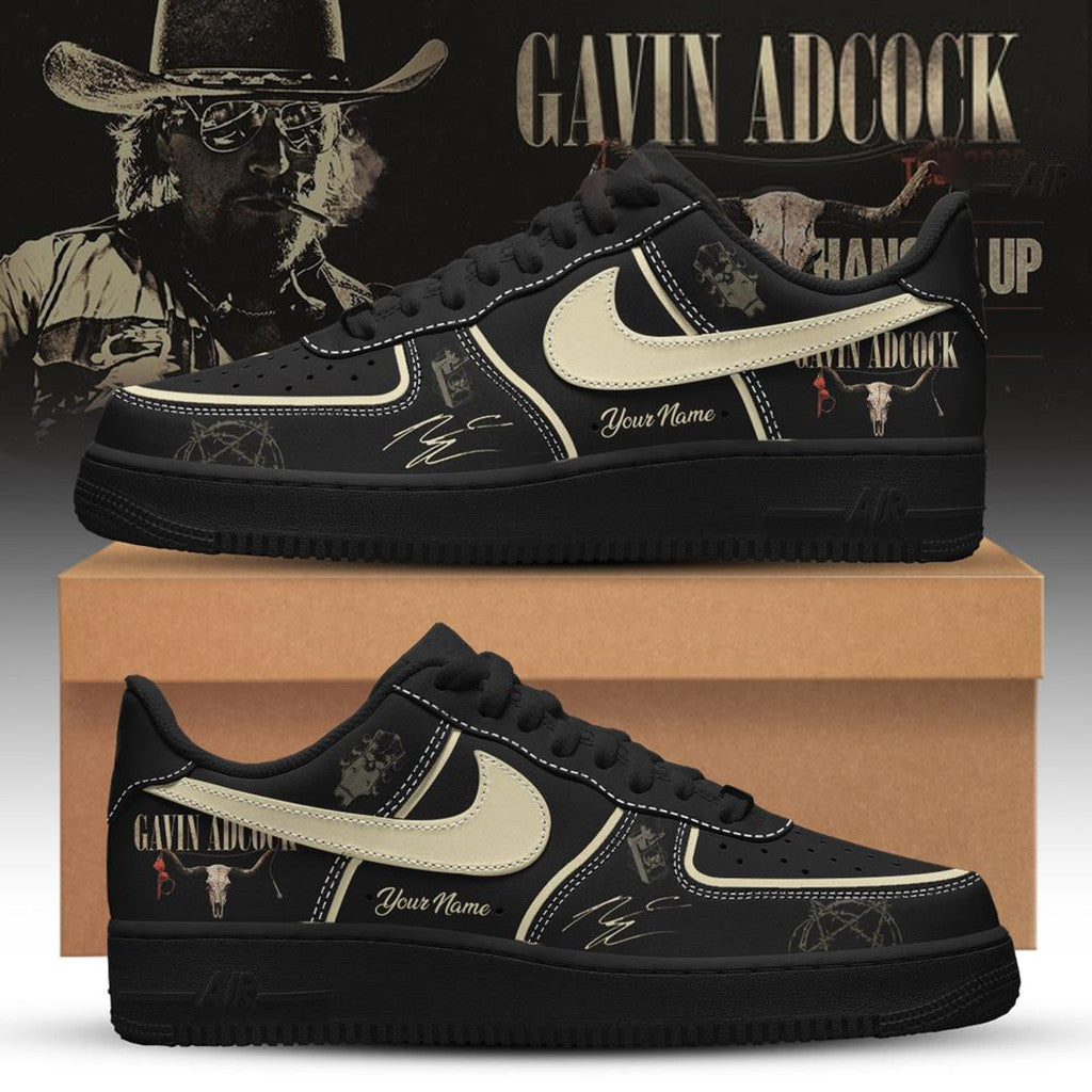 Personalized Gavin Adcock Merch The Day I Hang It Up Tour 2026 Sneakers Gift For Country Fans - Merchluma
