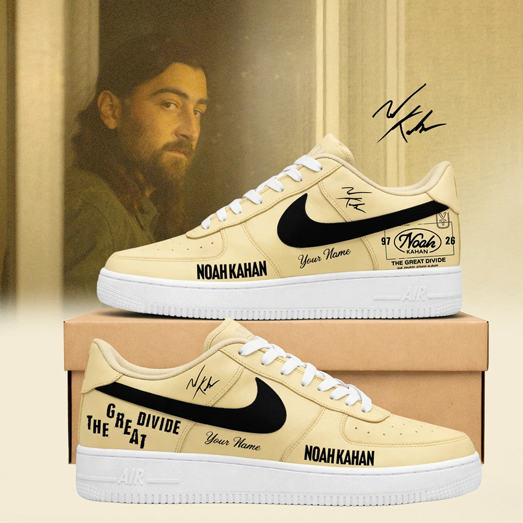 Personalized Noah Kahan Merch Tour 2026 The Great Divide Tour Shoes Sneakers Gift For Music Fan - Merchluma
