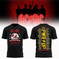 ACDC Wisconsin Badgers Camp Randall Stadium PWRUP World Tour 2024 25 26 Cities Shirt ACDC Merch - Merchluma