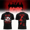 ACDC X Wisconsin Badgers Camp Randall Stadium 2026 Power Up Tour Football Helmet Shirt Fan Gear - Merchluma