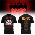 ACDC X Wisconsin Badgers Camp Randall Stadium PWRUP Tour 2026 Cities List T-Shirt Fan Apparel - Merchluma