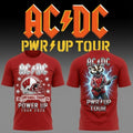 ACDC Wisconsin Badgers Merch Bucky Badger Power Up Tour 2026 Red Concert T-Shirt Fan Gear - Merchluma