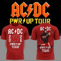 ACDC X Wisconsin Badgers Merch Red Angus Young Guitarist Motion PWRUP Tour 2026 Shirt Fan Gear - Merchluma